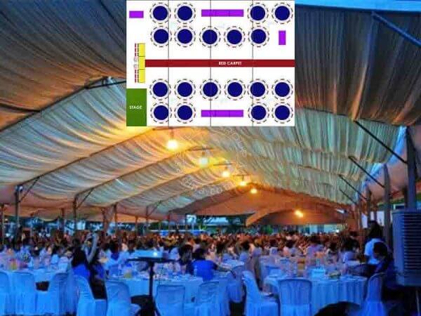 PAKEJ SET MARQUEE TENT